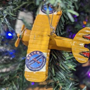 Biplane Holiday Ornament