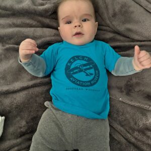 Toddler Blue T-Shirt with Blue Logo